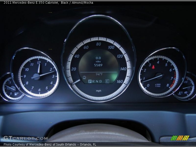 Black / Almond/Mocha 2011 Mercedes-Benz E 350 Cabriolet