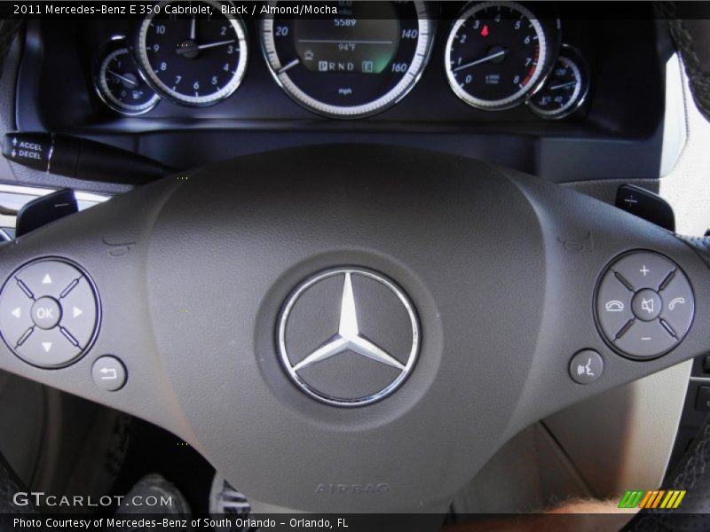 Black / Almond/Mocha 2011 Mercedes-Benz E 350 Cabriolet