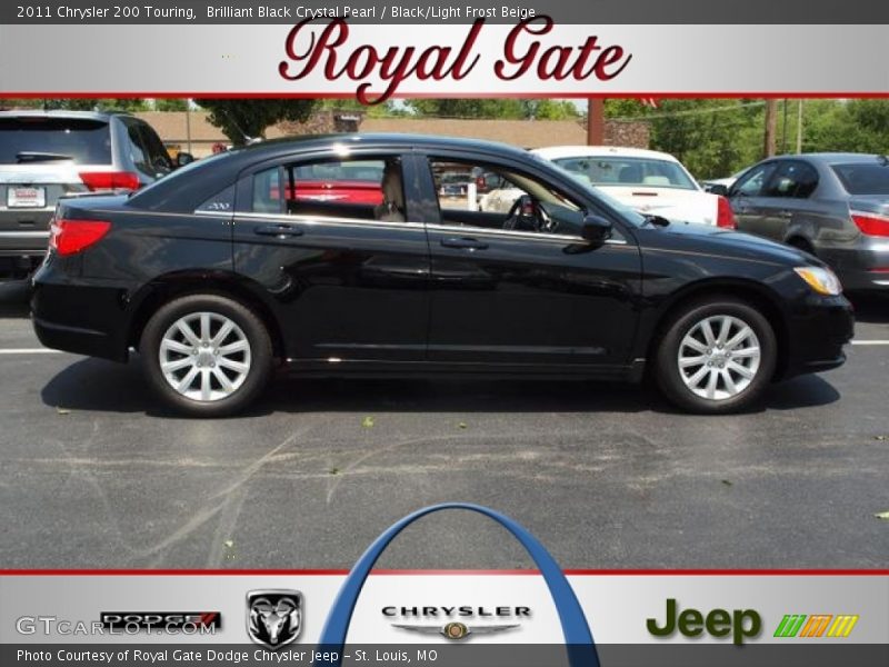 Brilliant Black Crystal Pearl / Black/Light Frost Beige 2011 Chrysler 200 Touring