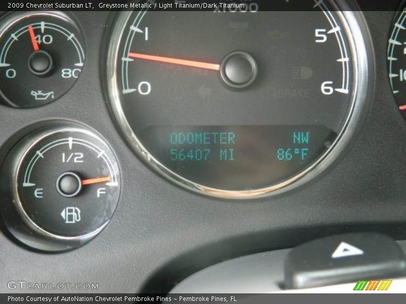 Greystone Metallic / Light Titanium/Dark Titanium 2009 Chevrolet Suburban LT