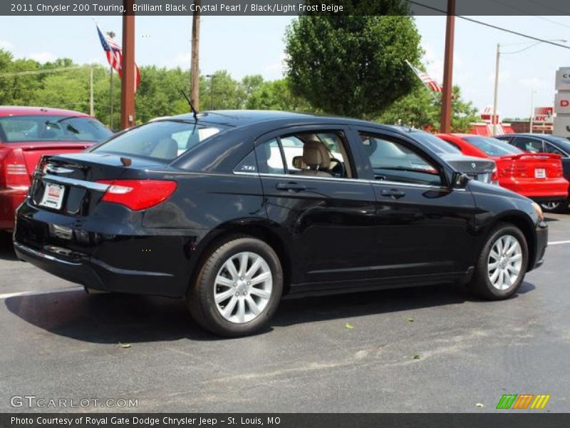 Brilliant Black Crystal Pearl / Black/Light Frost Beige 2011 Chrysler 200 Touring
