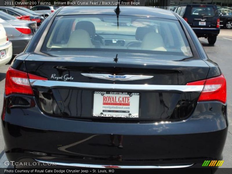 Brilliant Black Crystal Pearl / Black/Light Frost Beige 2011 Chrysler 200 Touring