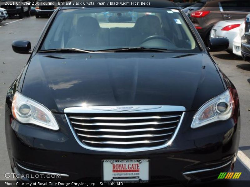 Brilliant Black Crystal Pearl / Black/Light Frost Beige 2011 Chrysler 200 Touring