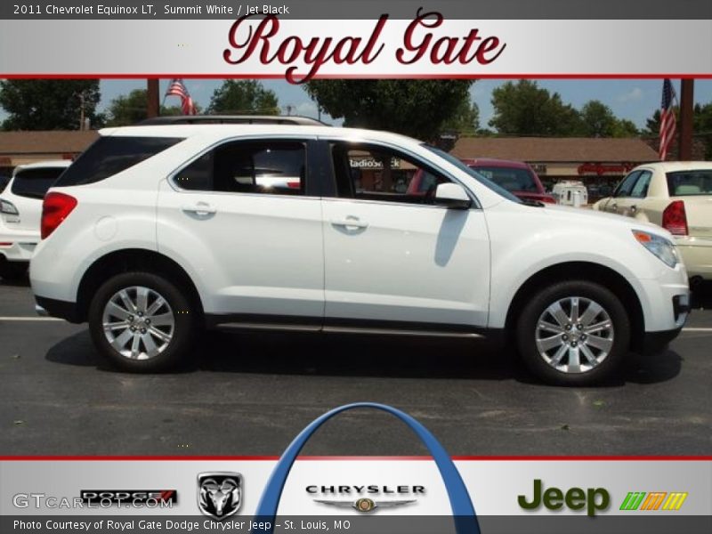 Summit White / Jet Black 2011 Chevrolet Equinox LT
