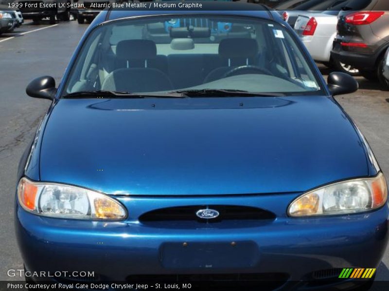 Atlantic Blue Metallic / Medium Graphite 1999 Ford Escort LX Sedan