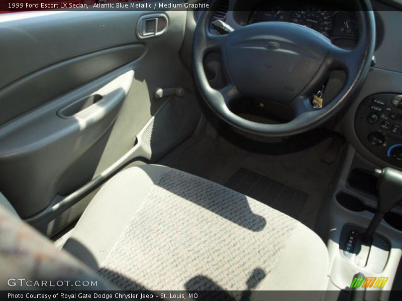 Atlantic Blue Metallic / Medium Graphite 1999 Ford Escort LX Sedan