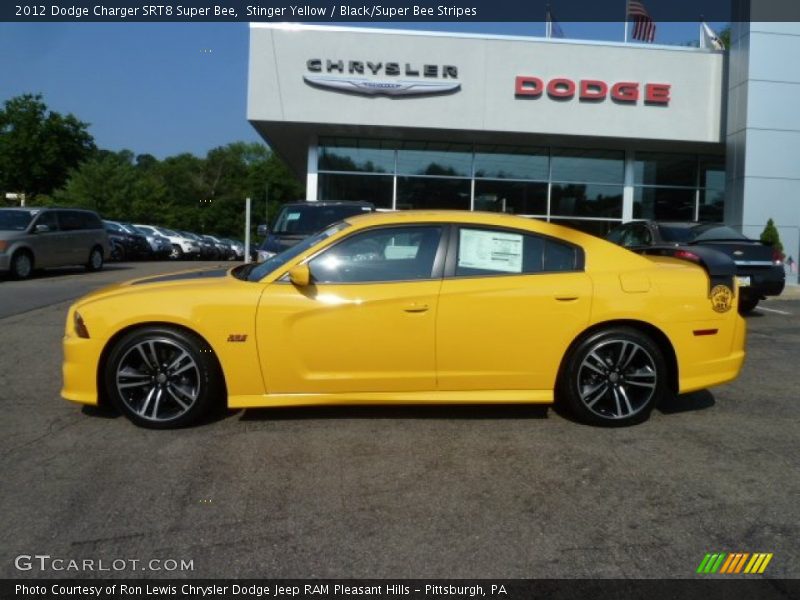Stinger Yellow / Black/Super Bee Stripes 2012 Dodge Charger SRT8 Super Bee