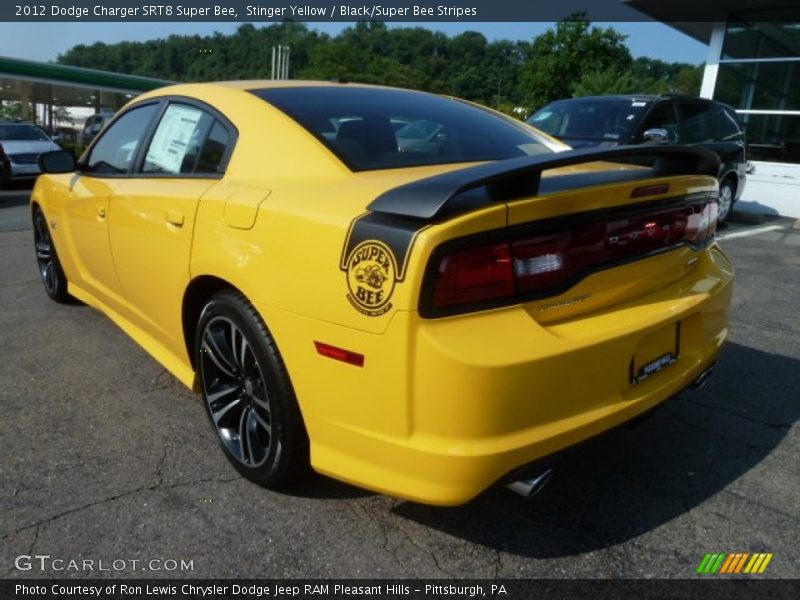 Stinger Yellow / Black/Super Bee Stripes 2012 Dodge Charger SRT8 Super Bee