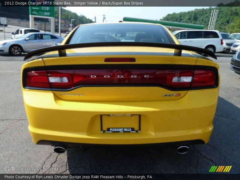 Stinger Yellow / Black/Super Bee Stripes 2012 Dodge Charger SRT8 Super Bee