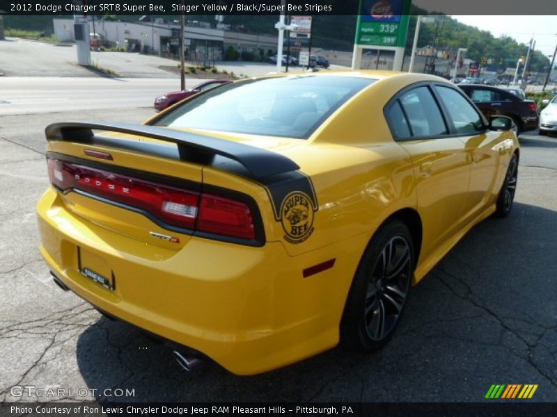 Stinger Yellow / Black/Super Bee Stripes 2012 Dodge Charger SRT8 Super Bee