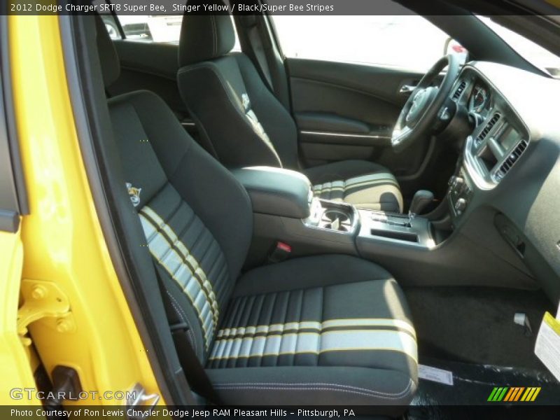 2012 Charger SRT8 Super Bee Black/Super Bee Stripes Interior