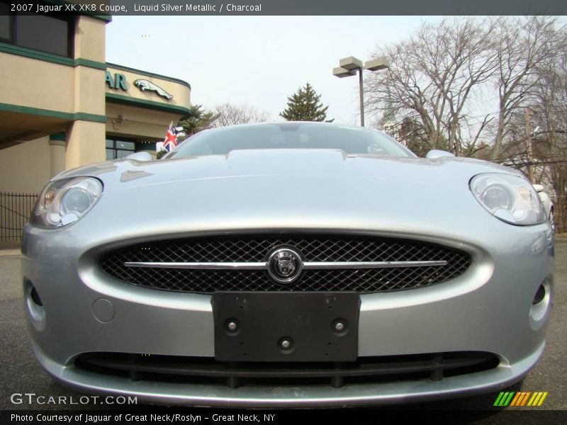 Liquid Silver Metallic / Charcoal 2007 Jaguar XK XK8 Coupe