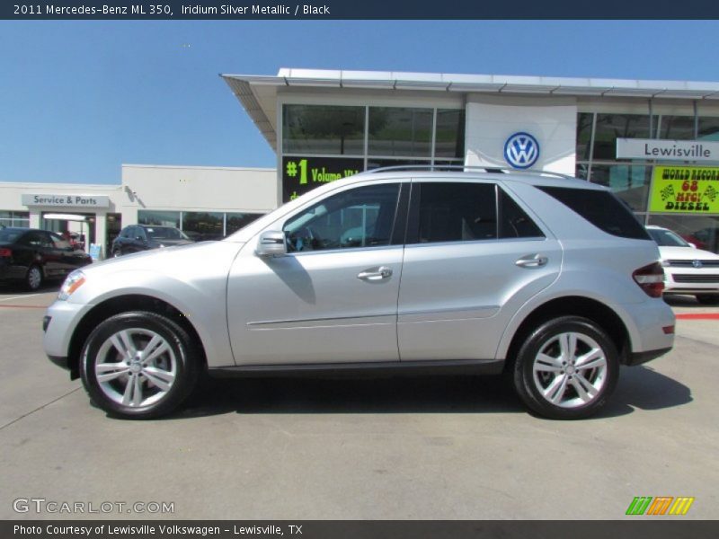 Iridium Silver Metallic / Black 2011 Mercedes-Benz ML 350