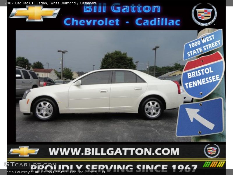 White Diamond / Cashmere 2007 Cadillac CTS Sedan
