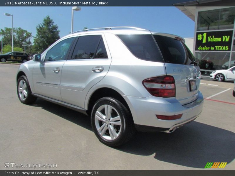 Iridium Silver Metallic / Black 2011 Mercedes-Benz ML 350
