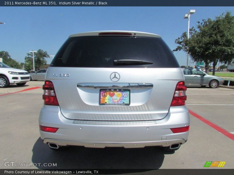 Iridium Silver Metallic / Black 2011 Mercedes-Benz ML 350