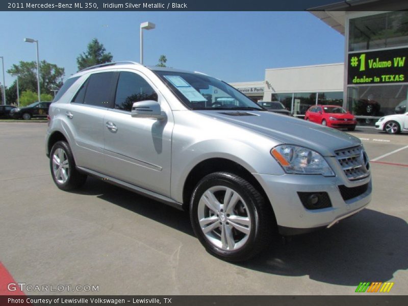 Iridium Silver Metallic / Black 2011 Mercedes-Benz ML 350
