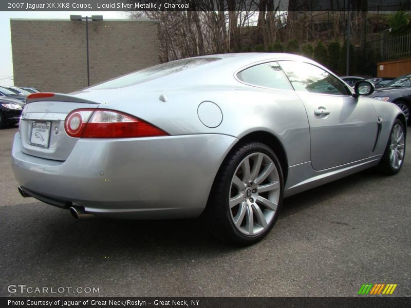 Liquid Silver Metallic / Charcoal 2007 Jaguar XK XK8 Coupe