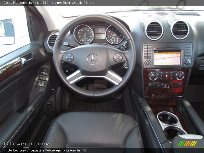 Iridium Silver Metallic / Black 2011 Mercedes-Benz ML 350