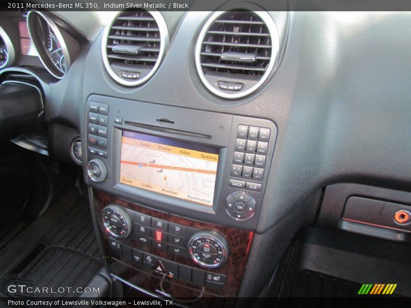 Iridium Silver Metallic / Black 2011 Mercedes-Benz ML 350