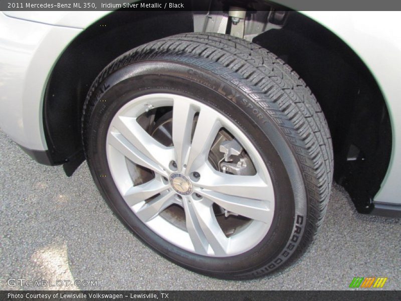 Iridium Silver Metallic / Black 2011 Mercedes-Benz ML 350
