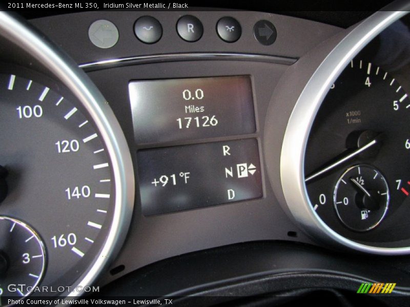 Iridium Silver Metallic / Black 2011 Mercedes-Benz ML 350