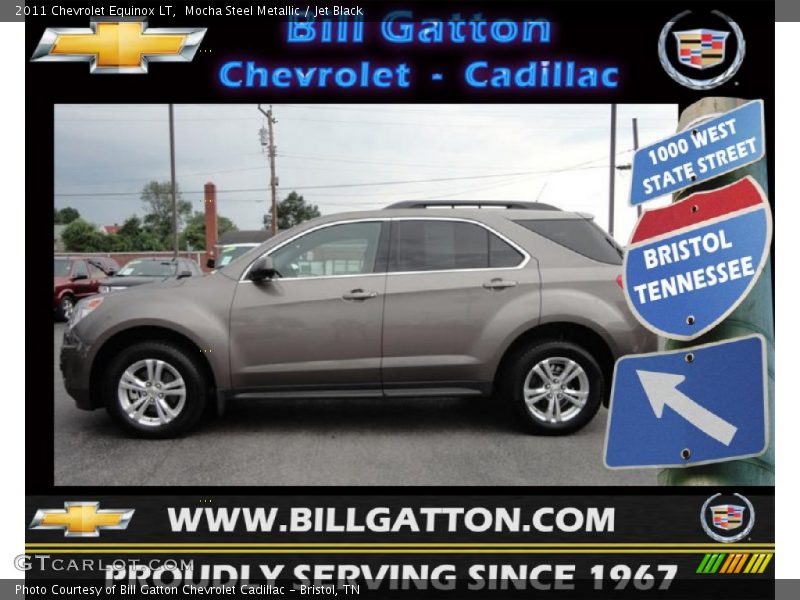 Mocha Steel Metallic / Jet Black 2011 Chevrolet Equinox LT