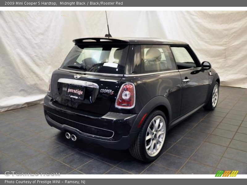 Midnight Black / Black/Rooster Red 2009 Mini Cooper S Hardtop