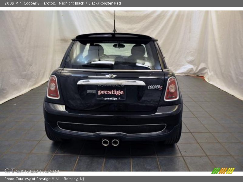 Midnight Black / Black/Rooster Red 2009 Mini Cooper S Hardtop