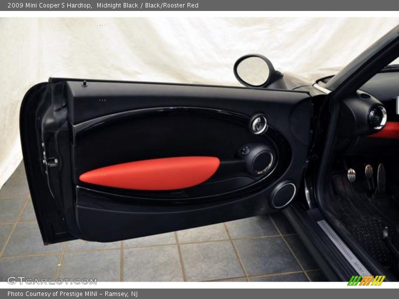 Midnight Black / Black/Rooster Red 2009 Mini Cooper S Hardtop