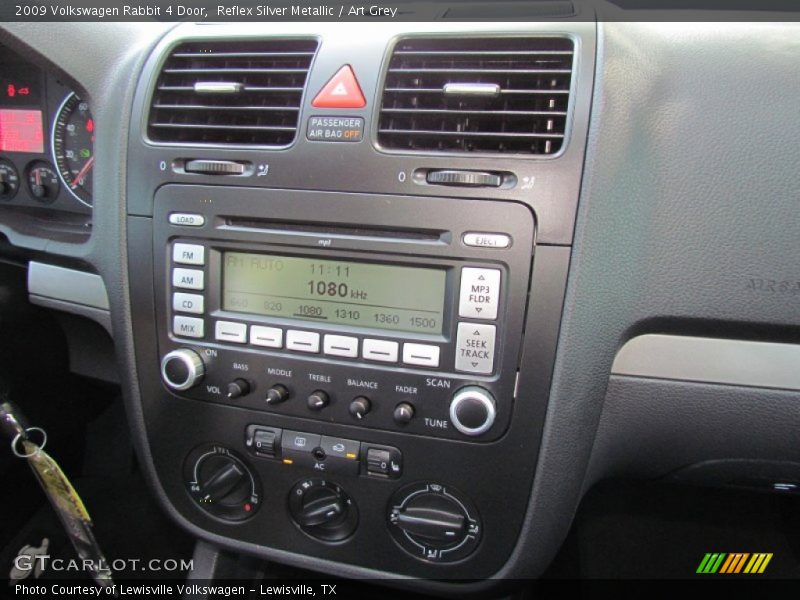 Reflex Silver Metallic / Art Grey 2009 Volkswagen Rabbit 4 Door