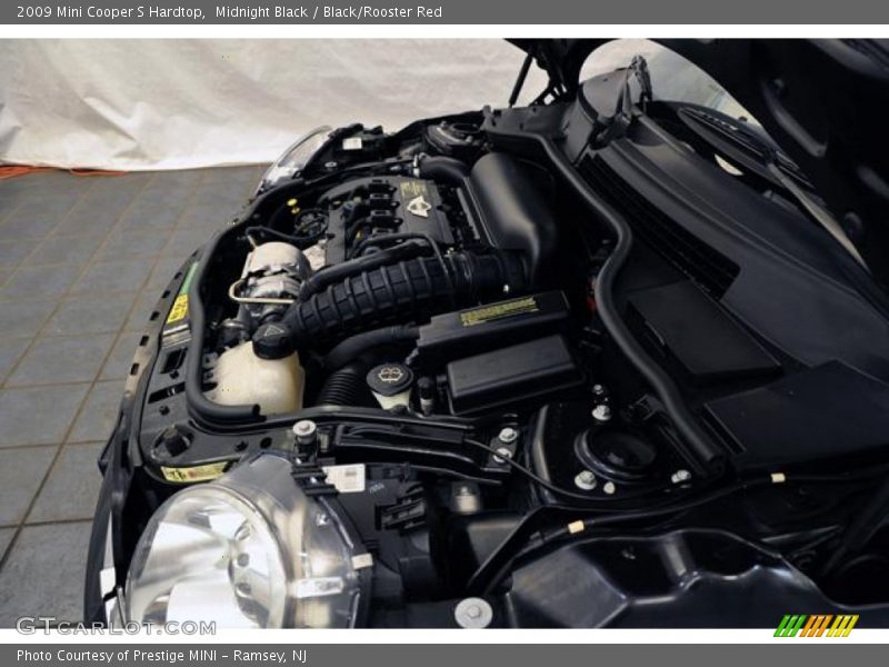 Midnight Black / Black/Rooster Red 2009 Mini Cooper S Hardtop