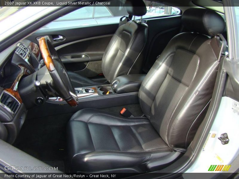 Liquid Silver Metallic / Charcoal 2007 Jaguar XK XK8 Coupe