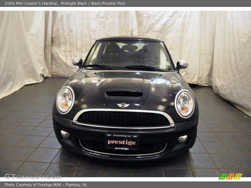 Midnight Black / Black/Rooster Red 2009 Mini Cooper S Hardtop