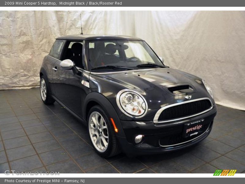 Midnight Black / Black/Rooster Red 2009 Mini Cooper S Hardtop