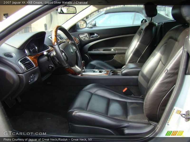 Liquid Silver Metallic / Charcoal 2007 Jaguar XK XK8 Coupe