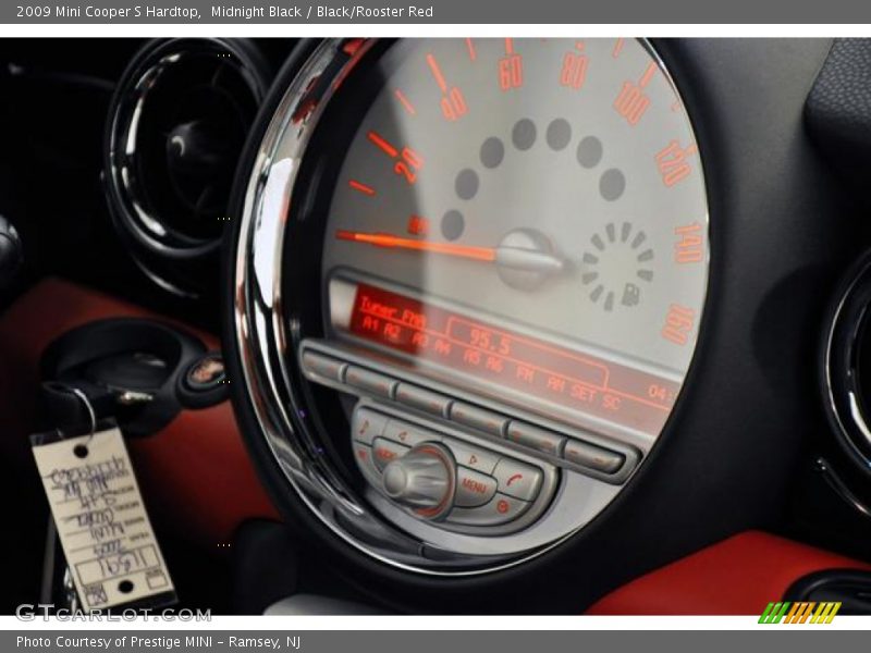 Midnight Black / Black/Rooster Red 2009 Mini Cooper S Hardtop