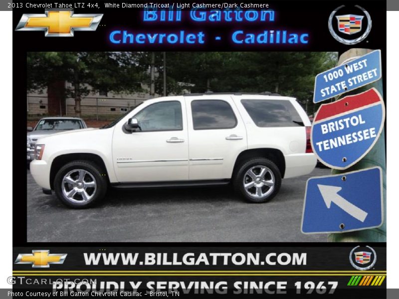 White Diamond Tricoat / Light Cashmere/Dark Cashmere 2013 Chevrolet Tahoe LTZ 4x4