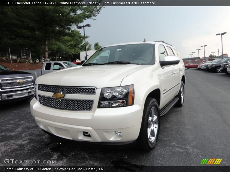 White Diamond Tricoat / Light Cashmere/Dark Cashmere 2013 Chevrolet Tahoe LTZ 4x4