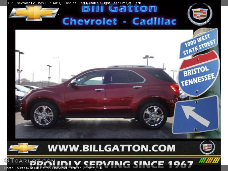 Cardinal Red Metallic / Light Titanium/Jet Black 2012 Chevrolet Equinox LTZ AWD