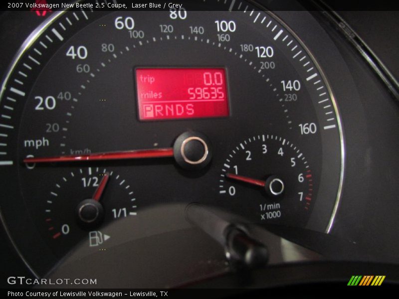  2007 New Beetle 2.5 Coupe 2.5 Coupe Gauges