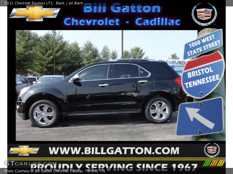 Black / Jet Black 2012 Chevrolet Equinox LTZ