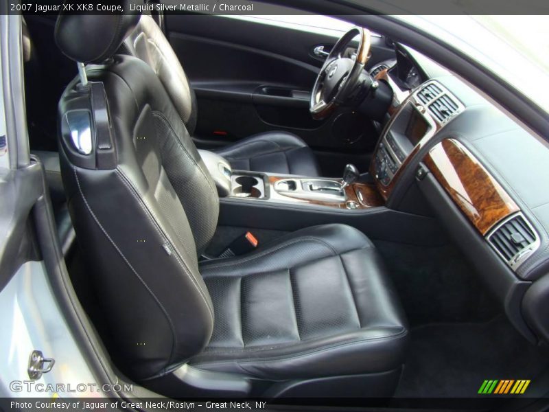 Liquid Silver Metallic / Charcoal 2007 Jaguar XK XK8 Coupe