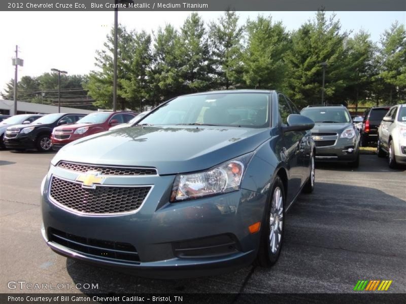Blue Granite Metallic / Medium Titanium 2012 Chevrolet Cruze Eco