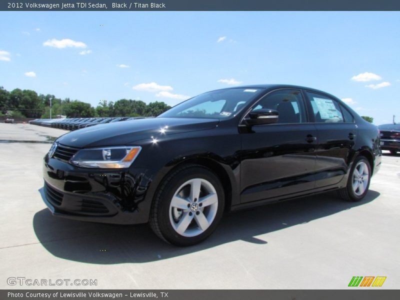 Black / Titan Black 2012 Volkswagen Jetta TDI Sedan