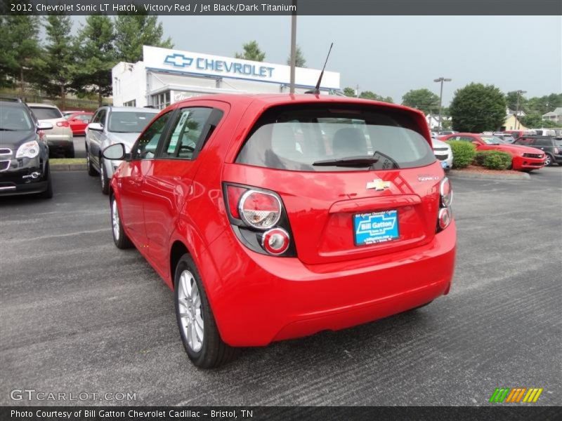 Victory Red / Jet Black/Dark Titanium 2012 Chevrolet Sonic LT Hatch