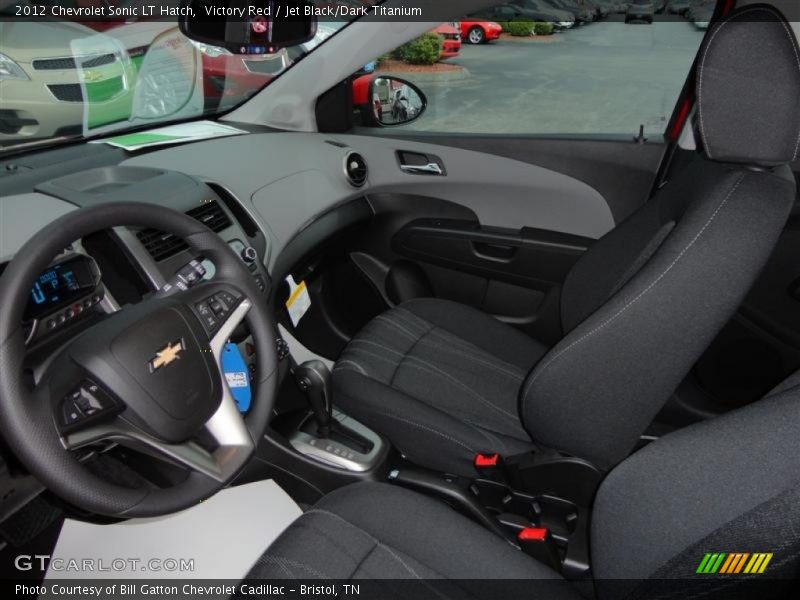 Victory Red / Jet Black/Dark Titanium 2012 Chevrolet Sonic LT Hatch