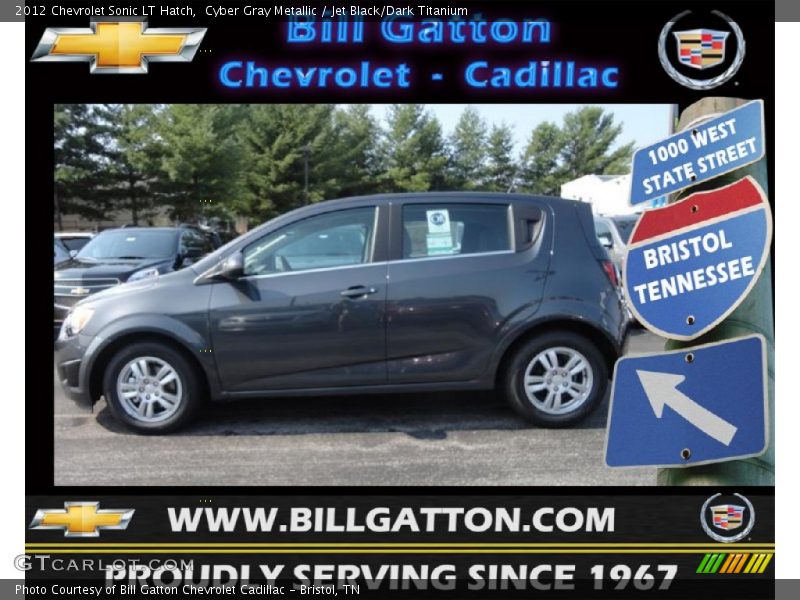 Cyber Gray Metallic / Jet Black/Dark Titanium 2012 Chevrolet Sonic LT Hatch