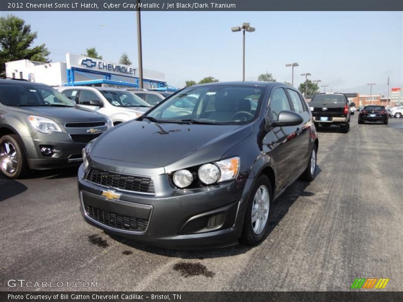 Cyber Gray Metallic / Jet Black/Dark Titanium 2012 Chevrolet Sonic LT Hatch