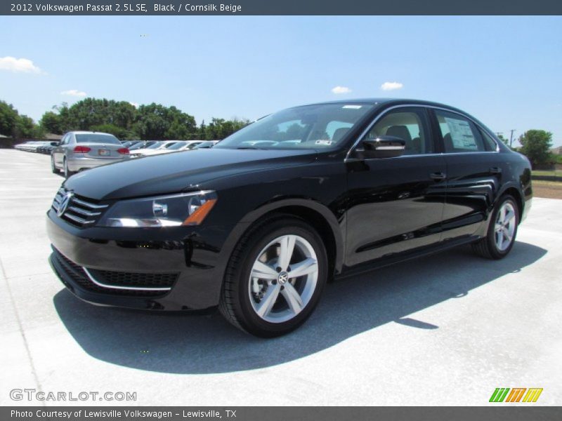 Black / Cornsilk Beige 2012 Volkswagen Passat 2.5L SE